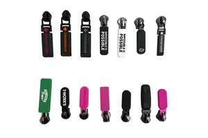 Customized Logo Soft PVC Rubber Zipper Pullers Silicone Custom Zipper Puller For Bag
