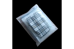 Custom Printed Poly Frosted Zip Lock Packaging Bag Personalized Brand Logo for Clothing Plastic Packaging Bag
