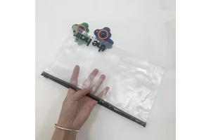 Zipper Packaging Clear Cosmetic Bags PVC Poly Zip Lock Pouch Translucent Bag Customized Print Logo Plastic Jewelry/Necklace/Ring