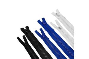 Eco-Friendly Wholesale Plastic Zipper with Long 3# 5# 8# Chains Open-End Type Double Factory Custom Options Open & Close End
