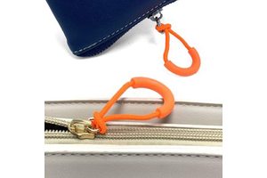 U Shape Nylon Zipper Pull Replacement Zipper Tab Durable Colorful Rubber Zipper Pull for Backpacks