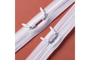 Double-End Invisible Zipper 1m 1.5m White for Duvet Cover/Bedding Long Zipper Hidden Zipper Pull Accessories