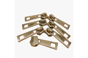 Wholesale Custom Metal Zipper Puller Slider Waterproof Zinc Alloy Multipurpose for Jackets Handbags Garments Sizes 3# 5# 7# 8#