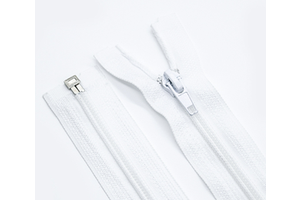 Bulk 5# White Open-end Nylon Zipper Chain Wholesale | Multi-Color Sewing Zippers for Clothing & DIY Projects