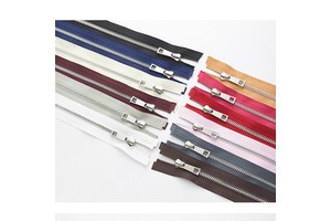 5 70cm Metal Zipper Open End Sliver Teeth Separating Automatic Locking Slider Metal Zippers for Jackets Sewing Coats Crafts