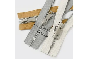 Wholesale 5# Open-End Metal Zipper Jeans Brass Close End Metal Zipper