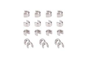 3# 4# 5# Zipper Repair Accessories Zipper Slip Front Code Stainless Steel Aluminum U Style Zipper Stopper