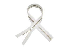 Wholesale Zinc Alloy Open-end Zipper for Down Jacket Light Gold Teeth Auto Lock High Quality Customized Size Model No 3