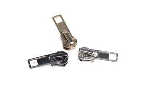 Custom Brand Alloy Metal Zipper Sliders with Auto Lock for Bags & Garments Logo Zipper Heads