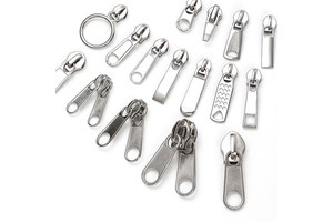 Manufacturer Supply Plated Zipper Pull Non Lock Head Zipper Slider and Puller for Nylon Zipper