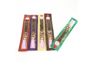 Accepted Custom Printed Beef Jerky Sticks Plastic Food Packaging Bags 3 Sided Seal Bag