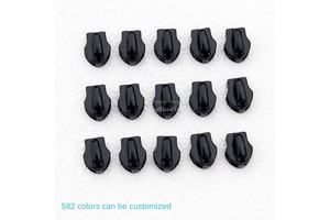 Genuine YKK Nylon Single Head Zipper Slider with Metal Unlock Feature and Elephant Nose Design