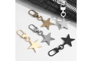 High Quality Star Shape Detachable Repair Zipper Puller Replacement Metal Zipper Sliders Accessories