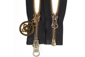 Two-Slider Open End Metal Zipper with Brass Teeth for Clothing & Bags Zipper with Zip Slider