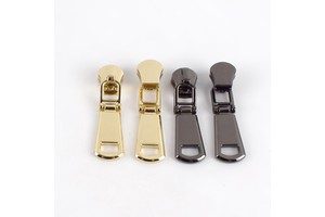 Deepeel ZT132 5# Metal Zippers Wallet Purse Zipper Head Zip Repair Kits DIY Sewing Accessories Spring Lock Zipper Sliders