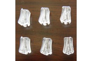 Factory Supplier Sustainable Use Customizable Shapes PE Eco-Friendly Transparent Multi-Color Plastic Zipper Slider Header