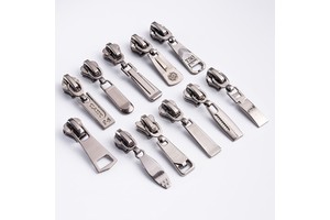 Metal Zipper Head Rack Plating Resin Zipper Slider
