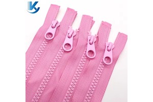 KOUYI Factory Wholesale #5 Resin Zipper Open End Plastic Zipper with Colorful Teeth for Jacket