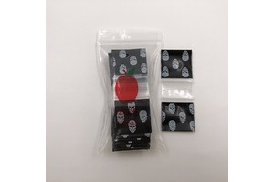 Hot Selling Custom Resealable Food Grade Ldpe Plastic Mini apple Ziplock Bags