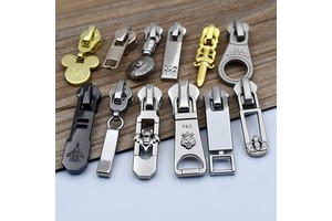 Custom Zipper Accessories Handbag Jacket Universal Zipper #5 Nylon Metal Pull Head Metal Zipper Slider Puller for Clothing