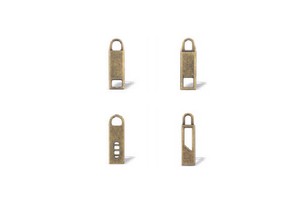 High Quality Custom Size Metal Zipper Puller with Logo Label Premium Zipper Sliders