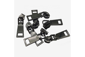 Custom Classic Zipper Pulls Slider Waterproof Zinc Alloy/Metal for Clothing Bags Garments Shoes Accessories-Factory Wholesale