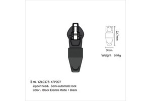 Custom Logo Zinc Alloy Zipper Slider Semi-Lock Nylon Material Supply Customers