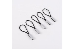 S440# Cool Silver Reflective Plastic Zipper Puller Durable Luminous Zipper Puller Fashion String Cord Wholesale Fashion