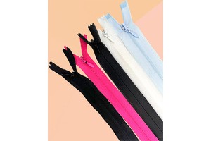 Hengda Zipper 3# Colorful Invisible Nylon Zipper With Water Drop Puller close-end invisible zipper for ladies' dresses