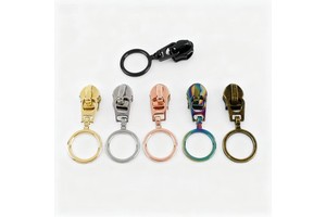 Pull Head Size 3 5 with Ring Loop Puller for Zipper Metal Colorful Pull Heads for Pencil Case Cosmetic Bag Wholesale