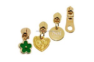 Custom Metal Zipper Pull Handbag Accessories Puller Mend Zipper Pulls Slider Tab Zipper Pull #3 #5