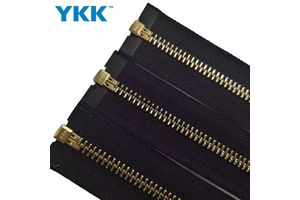 For 6 Inch #5 Heavy Duty Brass Open-End Auto Lock Slider Zipper with Close End Black Gold Metal for Bags Garments Shoes