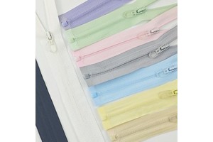 Good Quality Multi-size Single Open Tail Color Sportswear Children's Clothing Reverse Loading Nylon Zipper