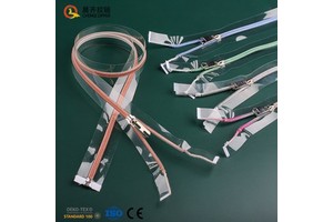 CustomizedWholesale No. 5 Nylon PVC Transparent Colorful Nylon Zippers Roll for Makeup Bag 3# 8#10 High Quality Zip Cremallera