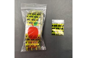 Eco-friendly Recyclable Clear LDPE Plastic apple Mini Ziplock Bags