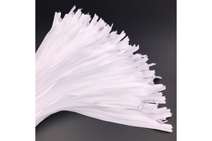 Wholesale 3# 5# 25cm 28cm Black and White Invisible Zipper Plastic Material in Stock