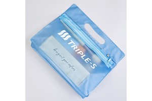 Custom PVC Portable Cosmetic Zipper Bag Travel Storage Bag for Packing Plastic Zipper Bag with Personal logo