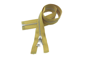 5# Copper Open-end Eco-Friendly Auto Lock Zipper 20cm for Garment Shoes & Bags Use-Wholesale