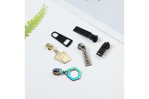 High Quality Custom Metal Zipper Puller Slider With Lock Without Lock for Resin Nylon Metal Zipper