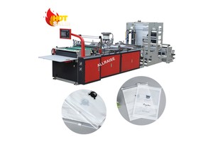 Automatic Stand up Pe Plastic Ziplock Bag Manufacturing Cutting Side Sealing Machine Slider Zipper Pouch Bag Making Machine