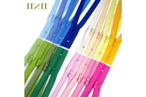 Wholesale Zippers for Pants Long Chain Nylon Closures Clothing Zippers Sewing Accessories Multicolored Zipper