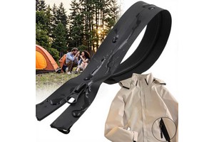 TPU Long Chain Black Assistant Zipper for Bags Garments Shoes Waterproof Nylon Zipper Tape for Tent 5# 8# Open Zipper Type