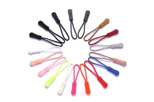Wholesale Rope Tail End Puller Clothing Plastic Zipper Pull Head Box Bag PVC Slider for Clothes Backpack