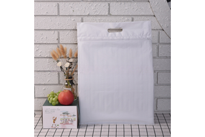 SZHOYO Custom Pe White Plastic Insulation Zipper Bag Fresh Frozen Food & Ice Cream Cooler Storage Steak Storage