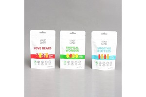 Custom Printed Food Packaging Stand up Pouch Cookie Candy Snack Bag With Zipper Packaging Bags