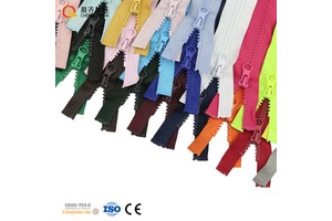 Wholesale Spot High Quality 5# Resin Zipper Open End Multi-size Multi-color Plastic Zippers for Clothes