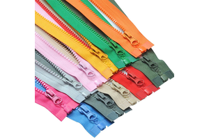 Wholesale Customized 70 cm #5 Plastic Opening Clothing Jacket Heavy Duty High Quality Tape Colorful Resin Zipper
