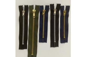 Hot Sale YG Slider With Brass Metal Aluminium Metal Zipper for Jacket and Shoes Customer Size and Length