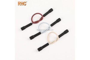 T-123# Fast Shipment Double Head Zip Puller Colorful Rubber Plastic Durable Zipper Pull Ropes for DIY Clothing Accessories