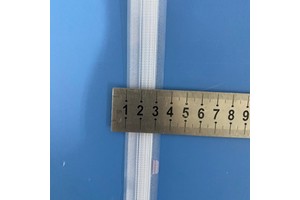 High Quality Transparent Open End PE Durable Plastic Press Lock Pouch Zipper Without Teeth Zipper Slider Zipper